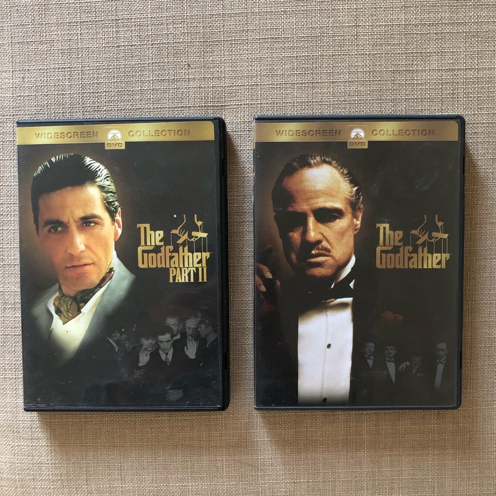 Paramount pictures: The Godfather I,II . DVDs